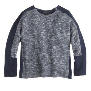 Colorblock wool blend sweater